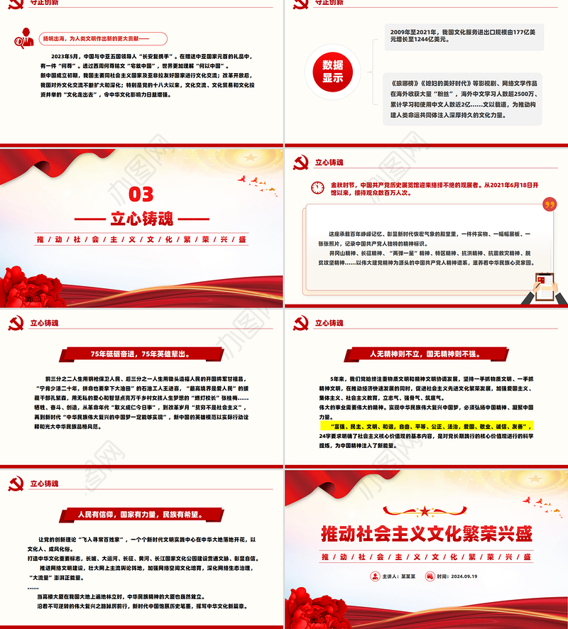 2024年新中国成立75周年文化发展成就综述PPT课件