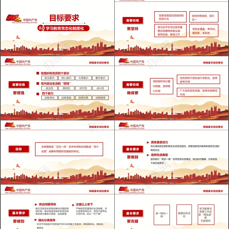 2017党建两学一做学习教育PPT