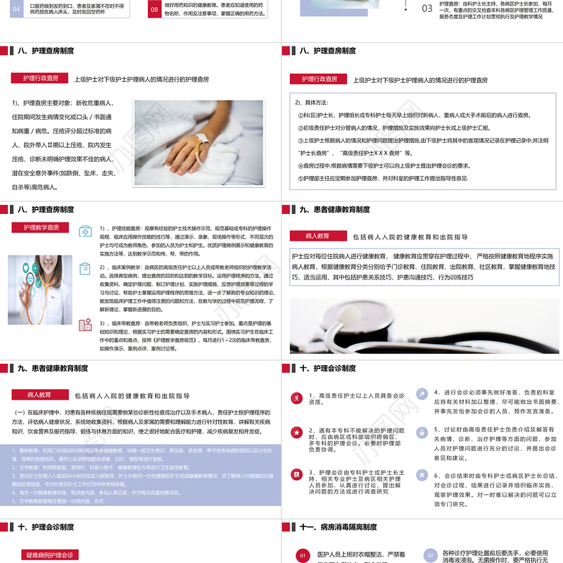 2022十八项护理核心制度PPT简约医疗风护理制度通用PPT