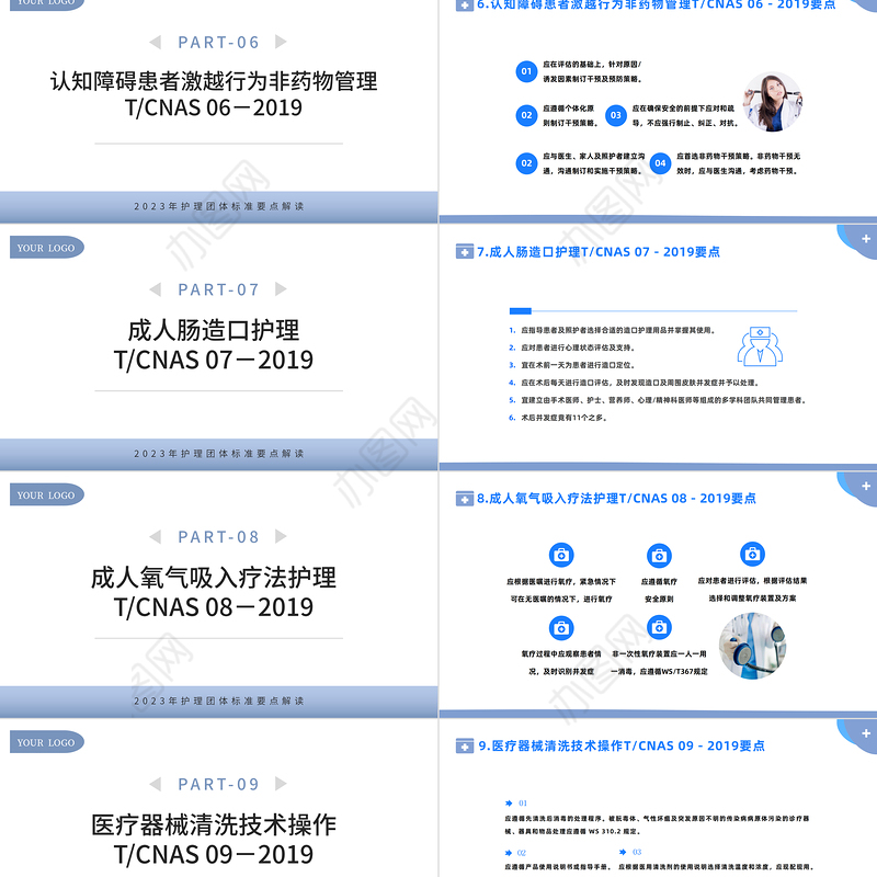 2023护理团体标准22项PPT简约风护理团体标准要点解读专题课件模板下载