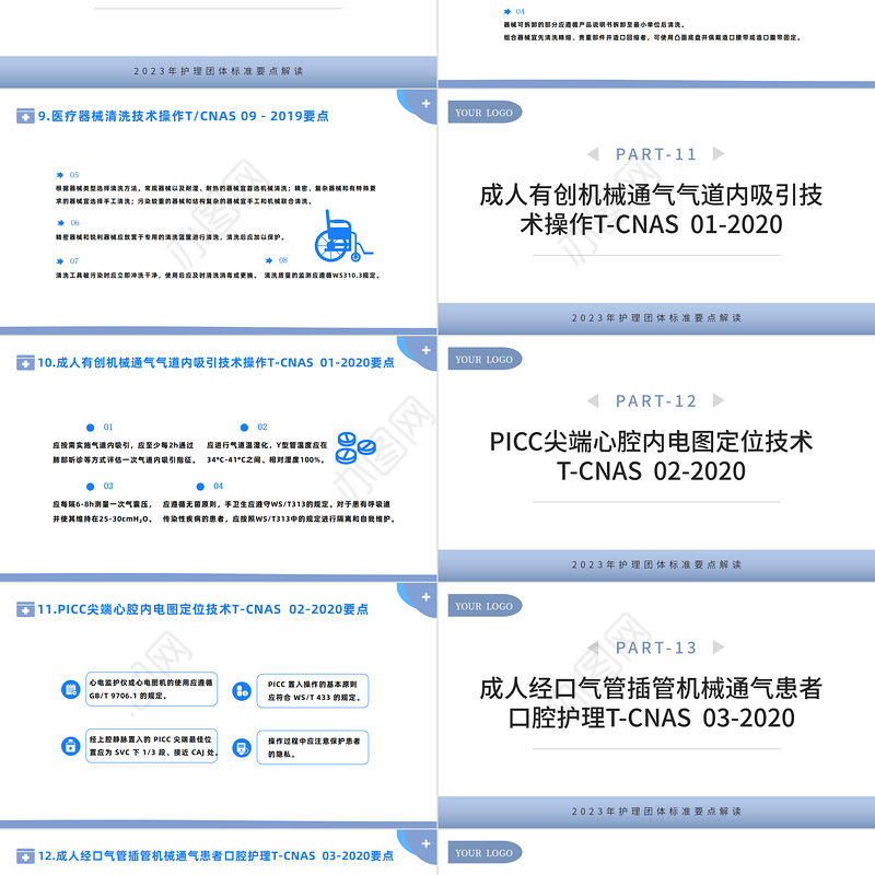 2023护理团体标准22项PPT简约风护理团体标准要点解读专题课件模板下载