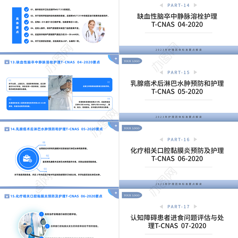 2023护理团体标准22项PPT简约风护理团体标准要点解读专题课件模板下载