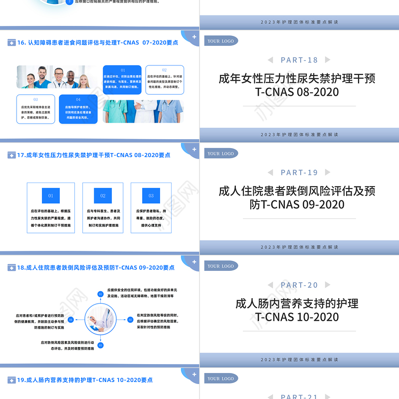 2023护理团体标准22项PPT简约风护理团体标准要点解读专题课件模板下载