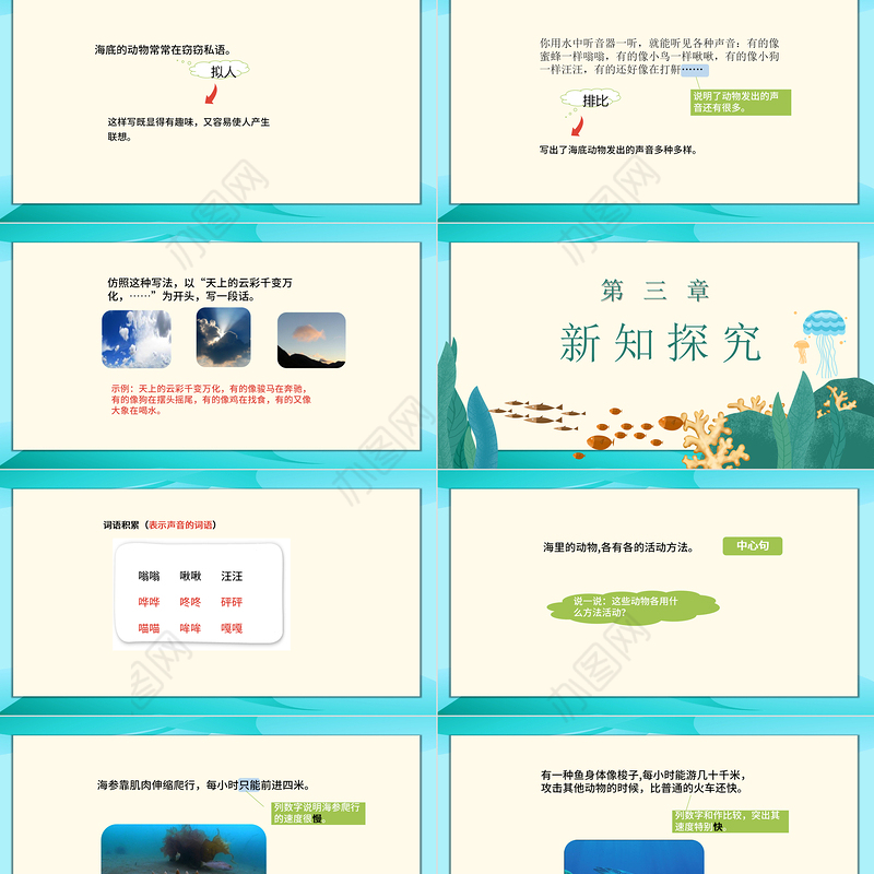 2022海底世界PPT第23课小学三年级语文下册部编人教版教学课件