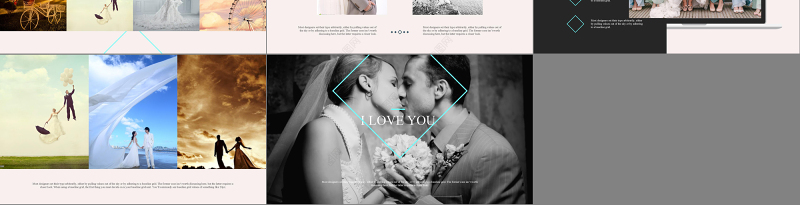 唯美浪漫婚礼片头婚礼相册结婚纪念PPT模