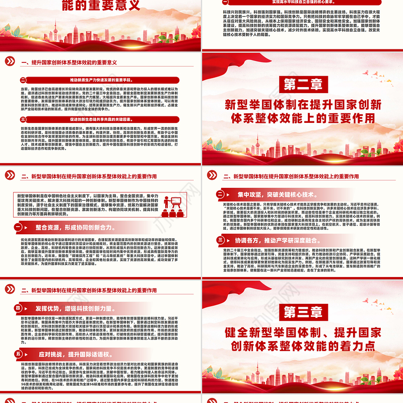2024健全新型举国体制提升国家创新体系整体效能PPT学习教育党课