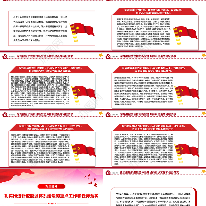 建设新型能源体系提高能源资源安全保障能力PPT党政风党员干部学习教育党课课件
