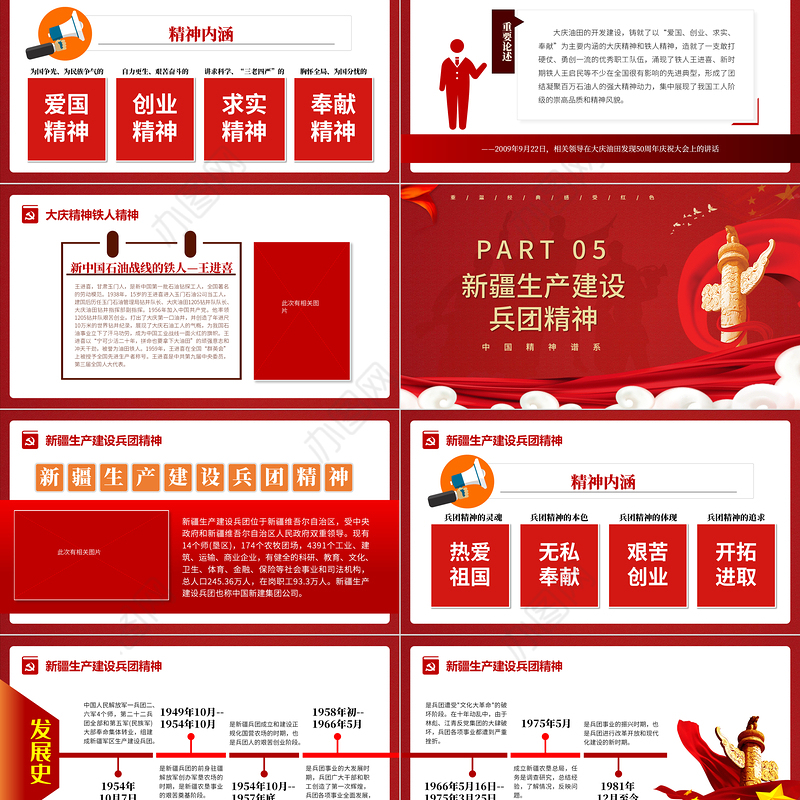 中国精神谱系PPT党政风社会主义革命和建设时期传承百年精神谱系凝聚奋进力量党课课件