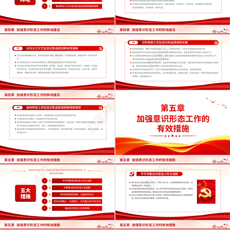 加强意识形态工作PPT精美党政风2023年着力解决党内和社会精神方面的突出问题党课课件下载