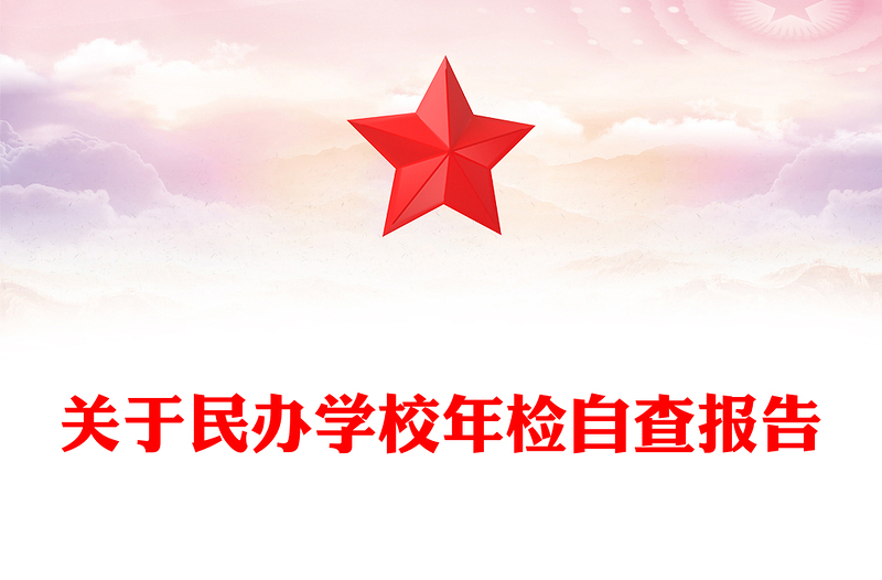 关于民办学校年检自查报告