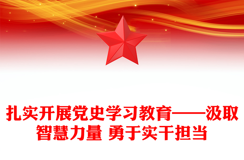 扎实开展党史学习教育——汲取智慧力量 勇于实干担当