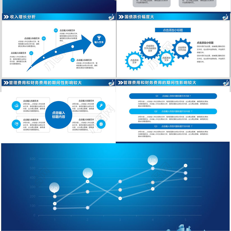 财务数据分析ppt模板幻灯片