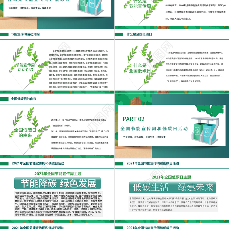 2021年全国节能宣传周和全国低碳日PPT