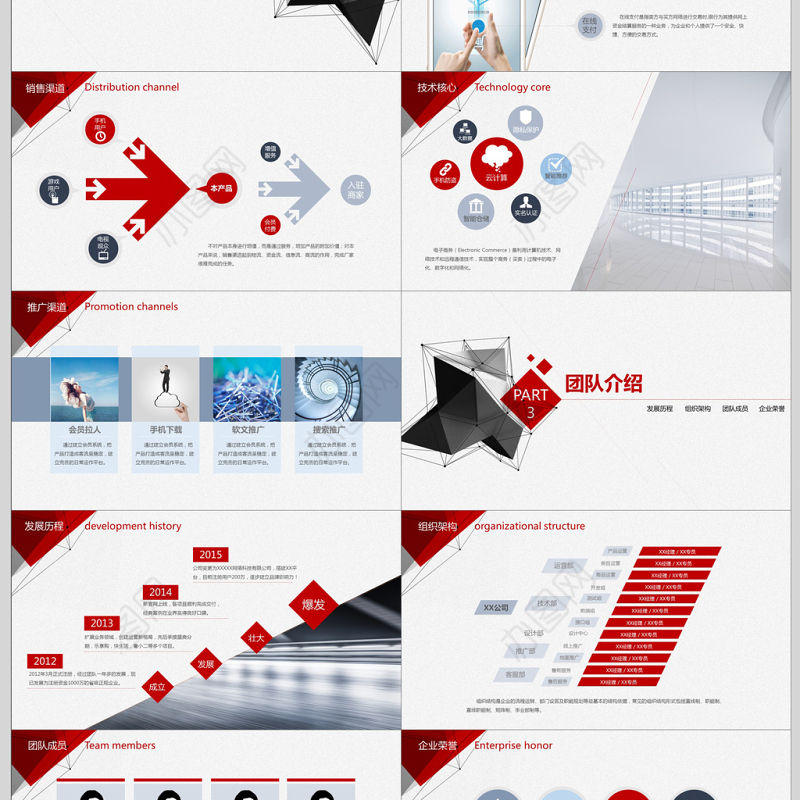 时尚创意商业计划书PPT模板