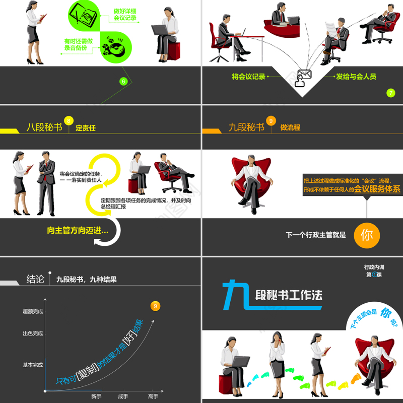 九段秘书工作法PPT课件模板