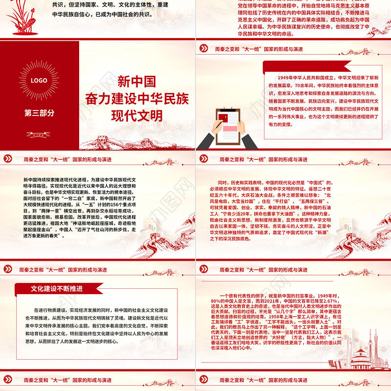 2023中华文明：在固本开新中永驻风华（下）ppt保持中华文明的优秀文化自信基层党组织党员学习培训党课课件