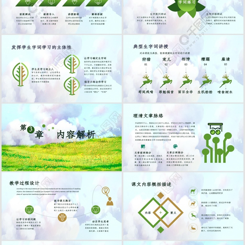 人教版六年级鹿和狼的故事ppt课件