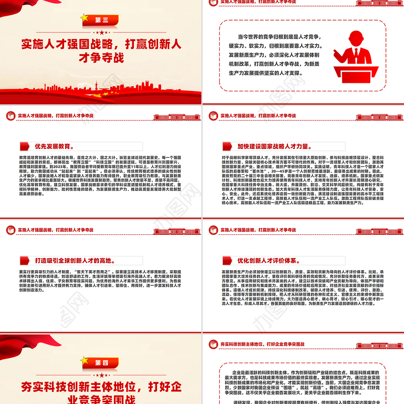 发展新质生产力需要打好五大创新战役PPT党建风深入学习发展新质生产力课件