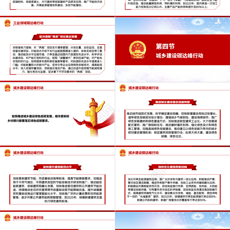 2030年前碳达峰行动方案PPT推动能源消费革命引领经济社会发展绿色低碳环保党课课件