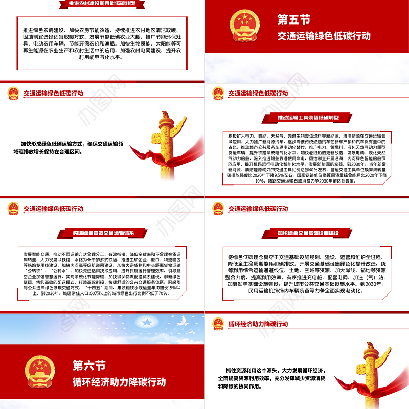 2030年前碳达峰行动方案PPT推动能源消费革命引领经济社会发展绿色低碳环保党课课件