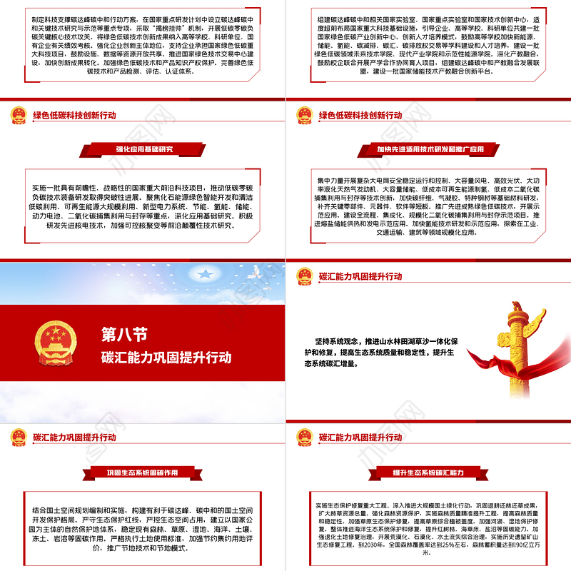 2030年前碳达峰行动方案PPT推动能源消费革命引领经济社会发展绿色低碳环保党课课件