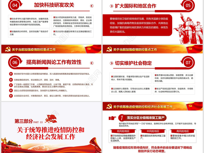 原创疫情党课疫情防控和经济社会发展工作重要讲话学习ppt