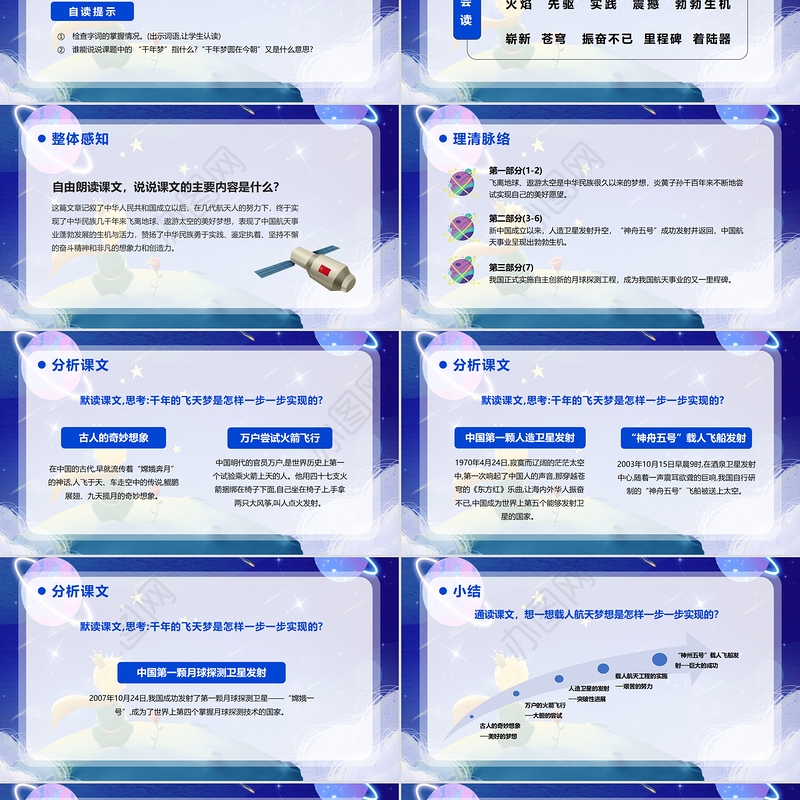 2022千年梦圆在今朝PPT第8课小学四年级语文下册部编人教版教学课件