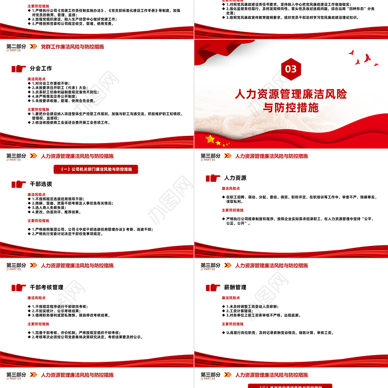 强化廉洁风险防控助推清廉国企建设PPT大气精美213个廉洁风险点及防控措施课件