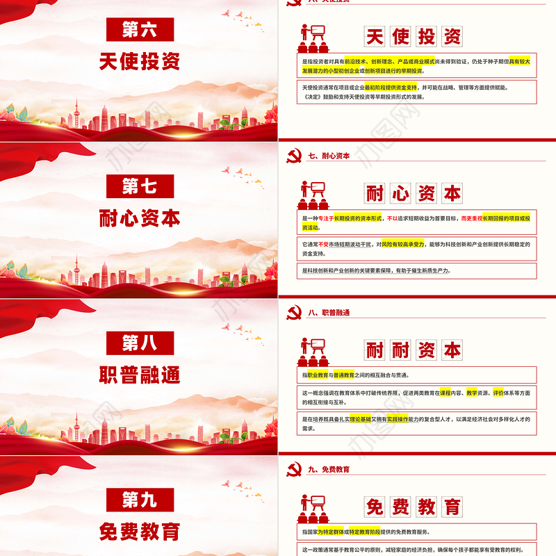 大气创意风关于《决定》名词解释PPT党课课件