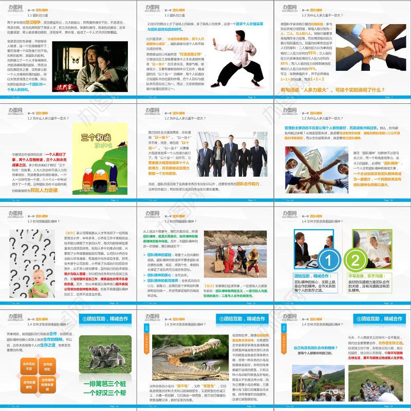 团队精神报告ppt模板