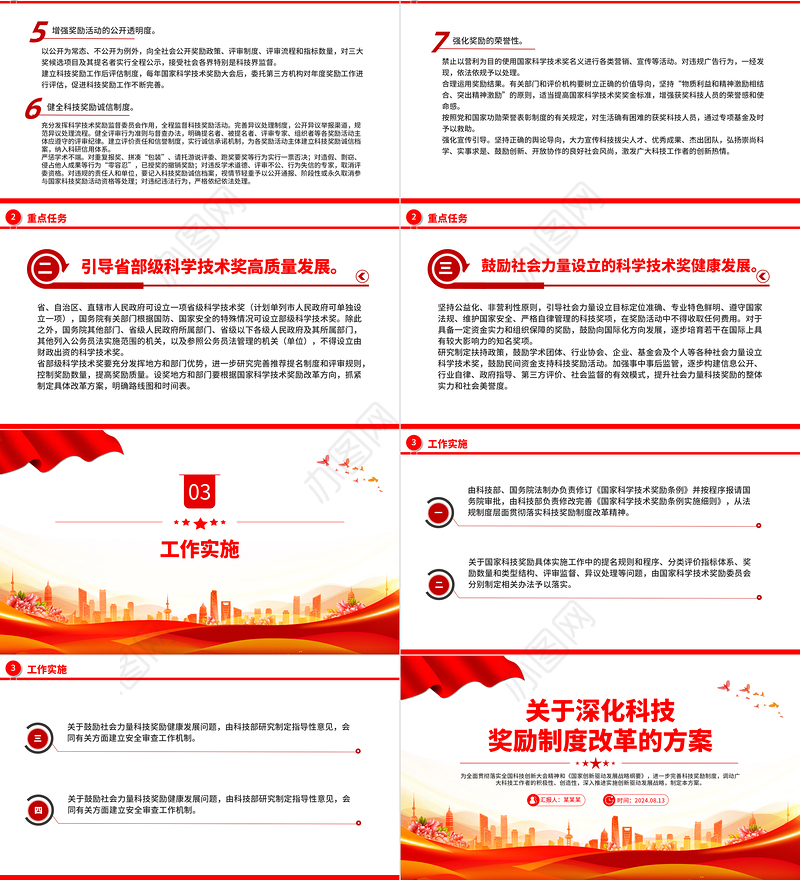 关于深化科技奖励制度改革的方案PPT课件