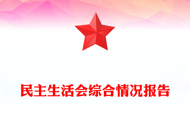 民主生活会综合情况报告