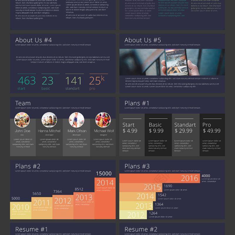 商业计划书APP展示keynote模板