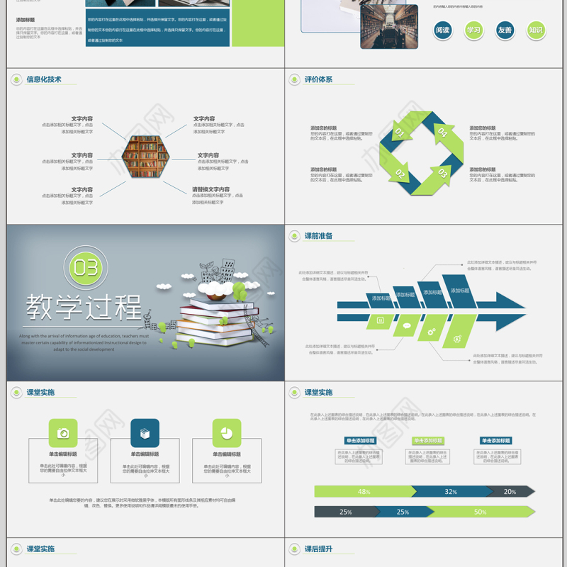 简约信息化教学设计说课PPT模板