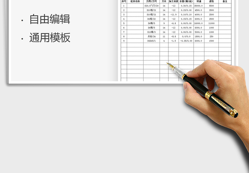 2022生产程序工艺单免费下载