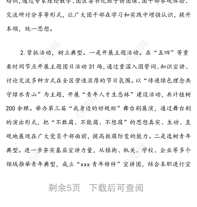 XXX共青团2022年一季度工作总结