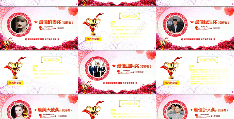 2018狗年企业年会颁奖典礼总结ppt