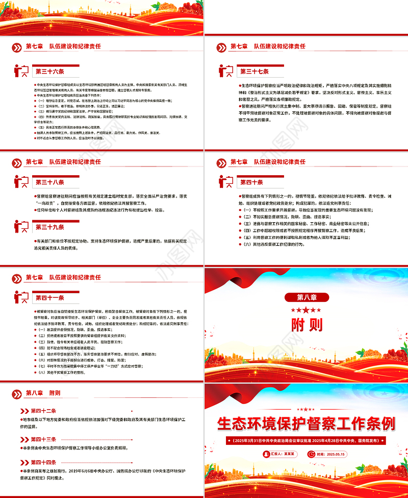 精品《生态环境保护督察工作条例》PPT法律法规课件