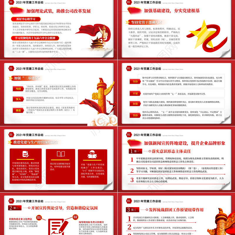 国有企业2021年工作总结暨2022年工作计划专题PPT模板