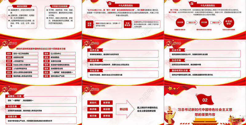 领会新时代中国特色社会主义思想党课PPT-含讲稿