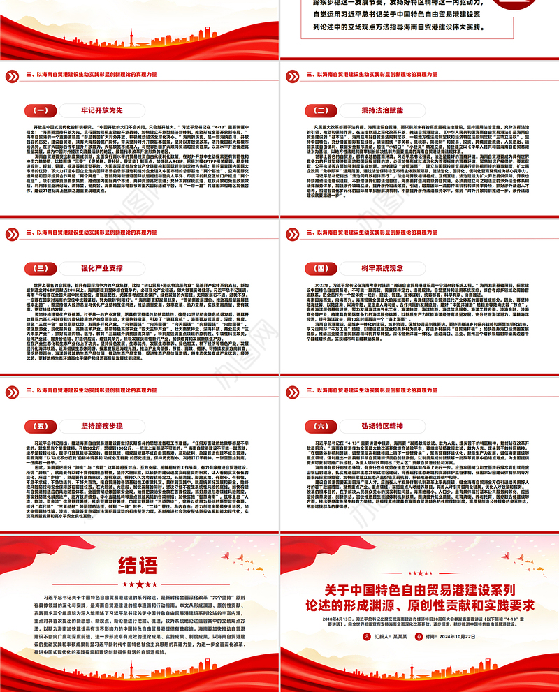 2024中国特色自由贸易港建设系列论述的形成渊源、原创性贡献和实践要求PPT课件