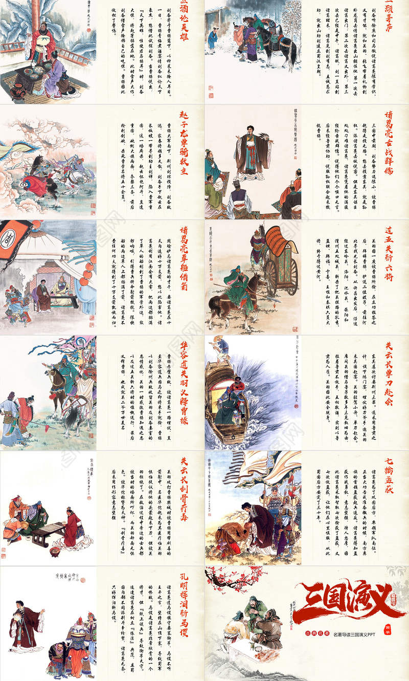 2021四大名著之三国演义名著导读介绍PPT