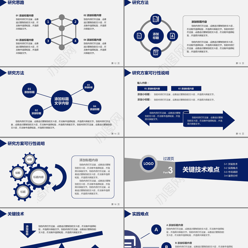蓝色简洁环境工程专业毕业论文答辩PPT