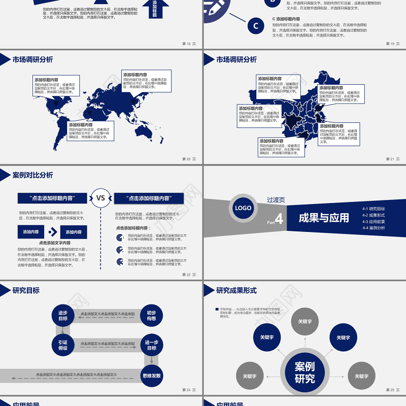 蓝色简洁环境工程专业毕业论文答辩PPT