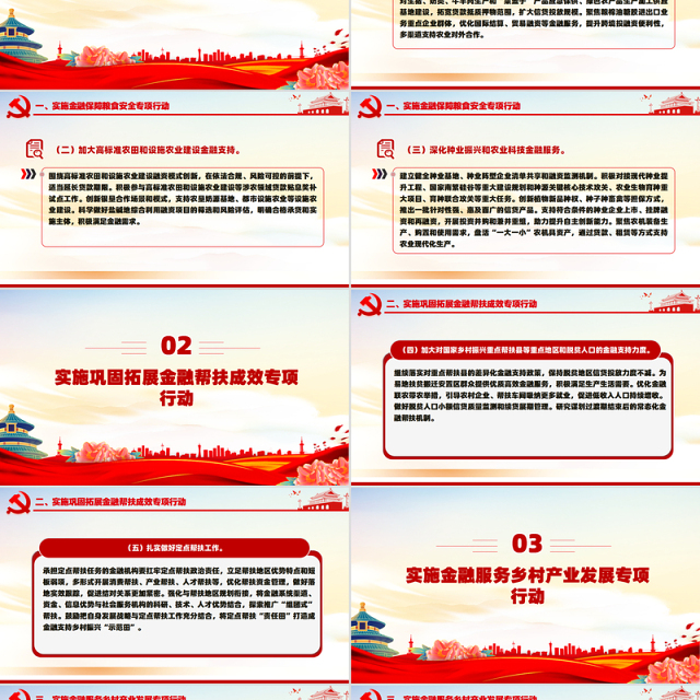 红色简洁学习运用“千万工程”经验加强金融支持乡村全面振兴PPT