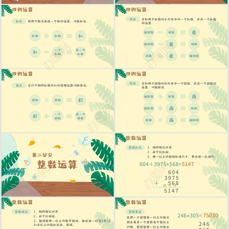 小学六年级数学数的运算PPT课件