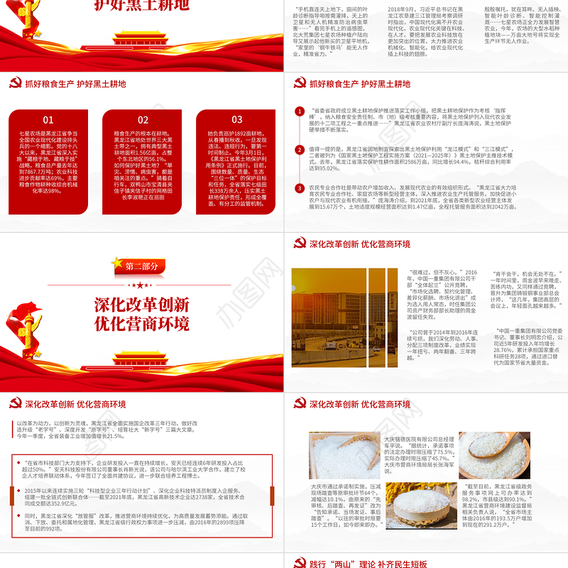 谋创新发展促龙江振兴PPT精品党政风2022年机关事业单位专题党课学习课件模板