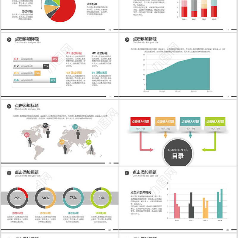 财务报表数据统计分析PPT理财业绩汇报