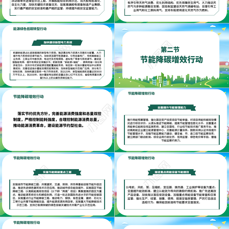 2030年前碳达峰行动方案PPT推动能源消费革命引领经济社会发展绿色低碳环保党课课件