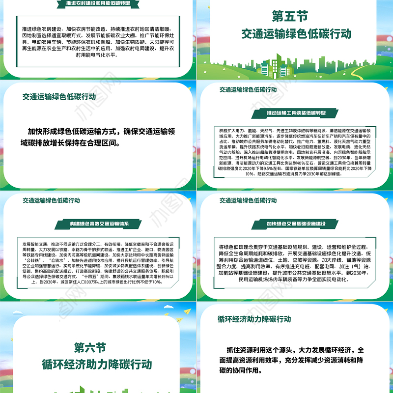 2030年前碳达峰行动方案PPT推动能源消费革命引领经济社会发展绿色低碳环保党课课件